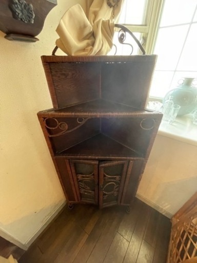 アンティーク 骨董品 籐 雑貨 花瓶