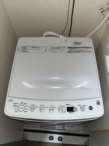 22年製　ハイアール　4.5kg全自動洗濯機 BW-45A 一人暮らし