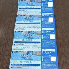 サマーランド　株主優待券　4枚