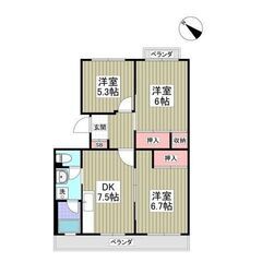 💙💙敷礼０😍《3DK》坂戸市🐻坂戸駅から徒歩10分！駐車場あり(...