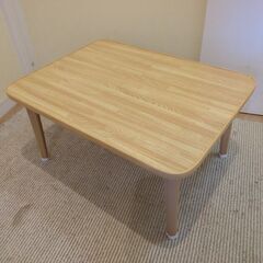 木目調折りたたみテーブル 6045の画像