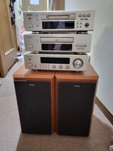 DENON　スピーカ　CDプレーヤ　ミキサー　セット