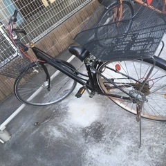 カゴ2個付き！自転車