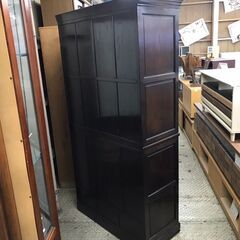 【愛品館八千代店】唐木　書棚　飾り棚の画像