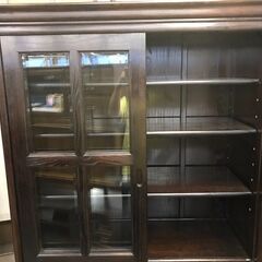 【愛品館八千代店】唐木　書棚　飾り棚の画像