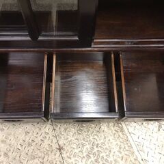 【愛品館八千代店】唐木　書棚　飾り棚の画像