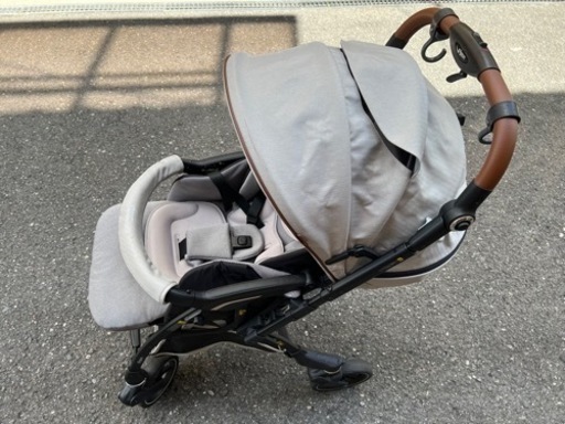 Pigeonノートアール ベビーカー ピジョン シェルグレイ ハイシート