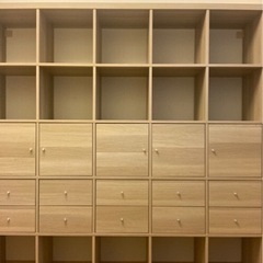 KALLAX カラックス シェルフユニット, ホワイトステインオーク調