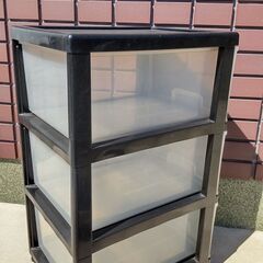 収納ケース　深型３段の画像