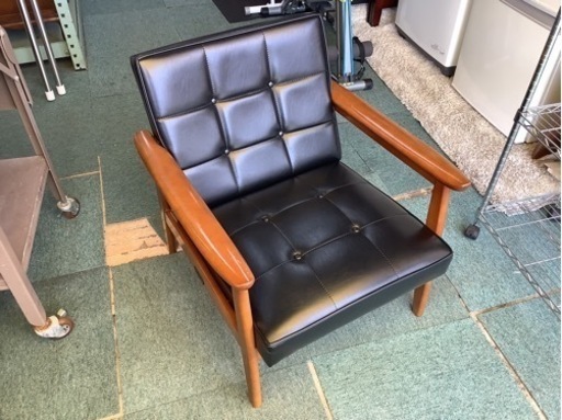 【リサイクルサービス八光】幅64cm　カリモク60　Kチェア　1人掛けソファ