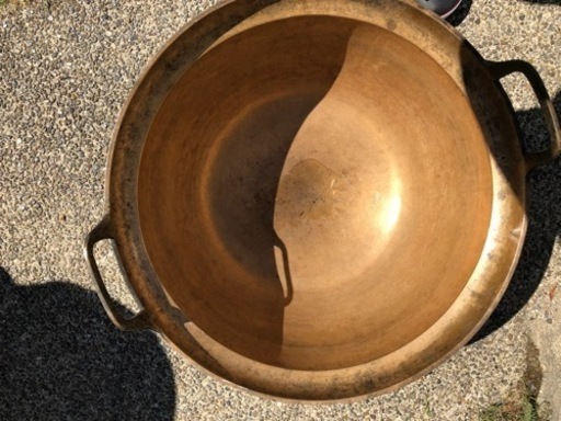 真鍮大鍋重さの質問約13kg! 確認後の取り引きOK！他の投稿も確認してね！