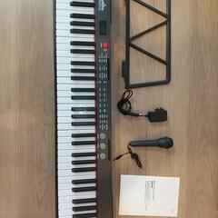 RiZKiZ 電子キーボード 61鍵盤 スリムタイプ 