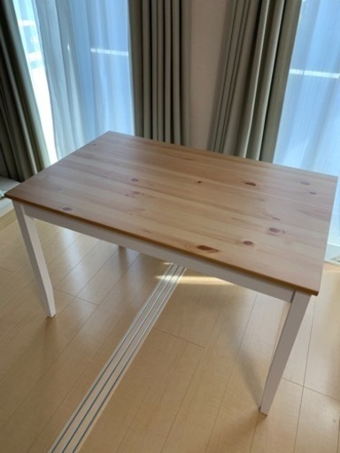 （受け渡し先決まりました）IKEA　ダイニングテーブル　LERHAMN 中古品