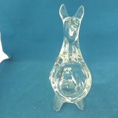 ササキクリスタル ガラスの動物園 カンガルー 小物入れ 置物 クリア 佐々木硝子 ササキガラス SASAKI CRYSTAL 札幌 西岡店の画像