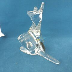 ササキクリスタル ガラスの動物園 カンガルー 小物入れ 置物 クリア 佐々木硝子 ササキガラス SASAKI CRYSTAL 札幌 西岡店の画像