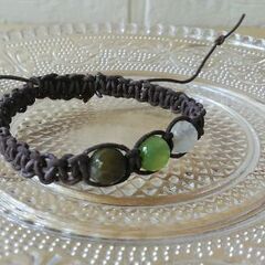 マクラメブレスレット（天然石）Ⅰの画像