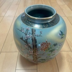 九谷焼　清峰作　8号花瓶