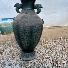 限界値下げ↓昔の鉄製の壺　骨董品