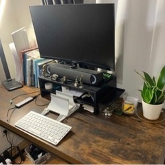 ニトリ　デスク(N ステイン 120 BR)交渉可　小さな傷ありの画像