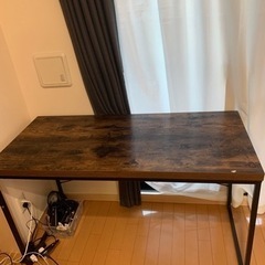 ニトリ　デスク(N ステイン 120 BR)交渉可　小さな傷ありの画像