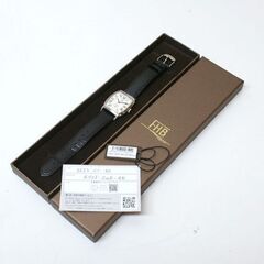 美品 FHB Classic LEO トノー型腕時計 F903-SWR-BK 2針＋スモセコ ローマンインデックス クオーツ式 元箱付 札幌市 清田区 平岡 Ｔの画像