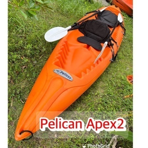 （商談中）2人乗りカヤックPelican Apex2 ライフジャケットオマケ
