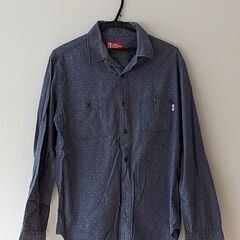☆古着　STUSSY　ステューシー　シャツ　淡青・Ｌサイズ　