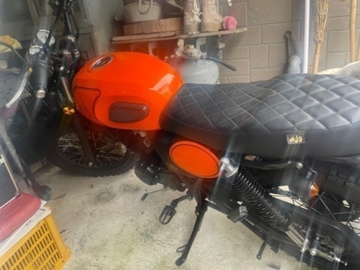希少なオレンジAJSイギリスバイク 125CC 引き取り限定価格