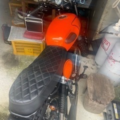 希少なオレンジAJSイギリスバイク 125CC 引き取り限定価格の画像