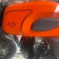 希少なオレンジAJSイギリスバイク 125CC 引き取り限定価格の画像