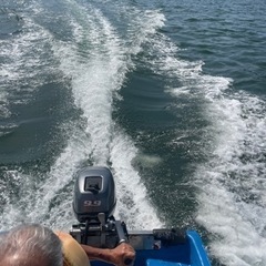 長崎発　船体動画あり、走行動画あり、エンジン絶好調セル付きヤマハ9.9馬力船体ヤマハ発動機速度13ノット）の画像