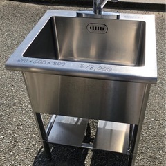 ⭐︎中古品　1槽シンク　640×600×800mm  厨房用品⭐︎