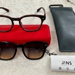 【JINS】定価約9000円　サングラスにもなる2WAYグラス