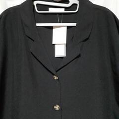 ⭕●(56)タグ付き新品未使用　LLサイズ　黒色　着丈62㎝の画像