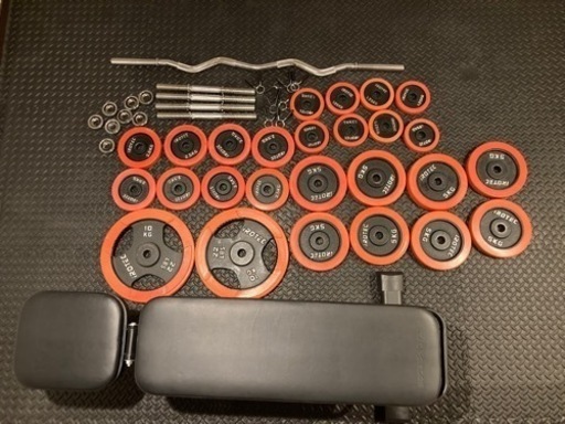 IROTEC（アイロテック）ラバーダンベル  EZバー アジャスタブルベンチ  おまけ付き