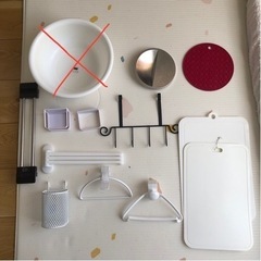 洗濯物干しスタンド＋生活雑貨11点の画像