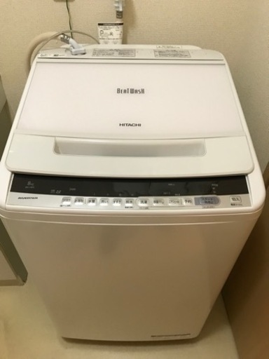 【美品】2019年製　8.0kg洗濯機