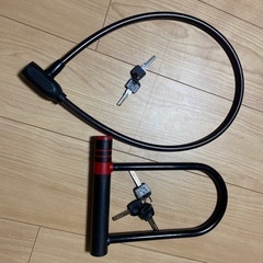 ワイヤーロック　バイク保護　値下げしましたの画像