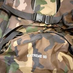 [HAWK GEAR(ホークギア)] 迷彩柄　バックパック 80L 大容量 防水 アウトドア 防災 災害 登山 旅行の画像