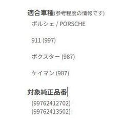 ポルシェ porshe  ラジエター電動ファンモーター 【左】   適合  911/997  ボクスター・ケイマン/ 987 98720   ACM製   品番    99762412702   99762413502   1057.7011の画像