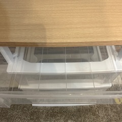 衣装ケース　4段　木目　ウッドトップの画像
