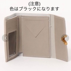 新品未使用　BURNER  三つ折りミニマム ウォレット　ブラックの画像