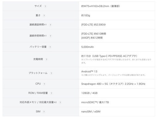 moto g53y 5G SIMフリー(ピンク)