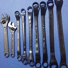 メガネレンチ(大型)7本とモンキー2本セット TONE KTC他 姫路の画像