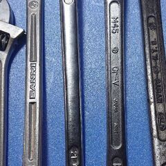 メガネレンチ(大型)7本とモンキー2本セット TONE KTC他 姫路の画像