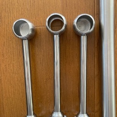 ステンレスポール　182センチ　口径32 ブラケットつきの画像