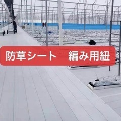 無料　防草シート編み用紐