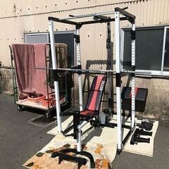 ④ 状態良好 アイロテック/IROTEC マスキュラーセット140R / ラバーバーベル140キロセット ジムレベルのフリーウエイトトレーニングを実現 手渡し希望/自社配送可能（配送エリアについてお問い合わせください )の画像