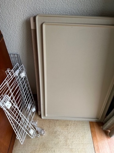 アイリスオーヤマ　犬用ゲージ別売り屋根付き+ペットシーツ
