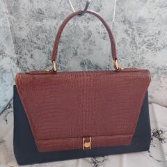 ☆美品ヴィンテージ☆ミラ・ショーンハンドバッグブラウン、ブラック系